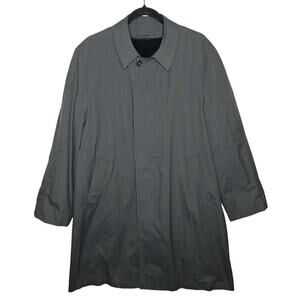 Vintage Penneys Towncraft Penn-Prest Car Coat Trench Mens 40R Plaid Lined Dapper